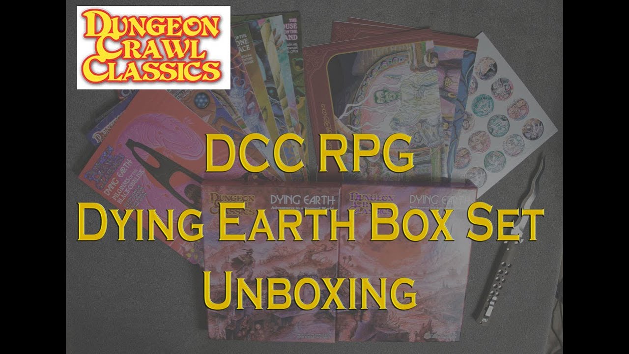 DCC RPG - DYING EARTH BOX SET - KICKSTARTER - UNBOXING
