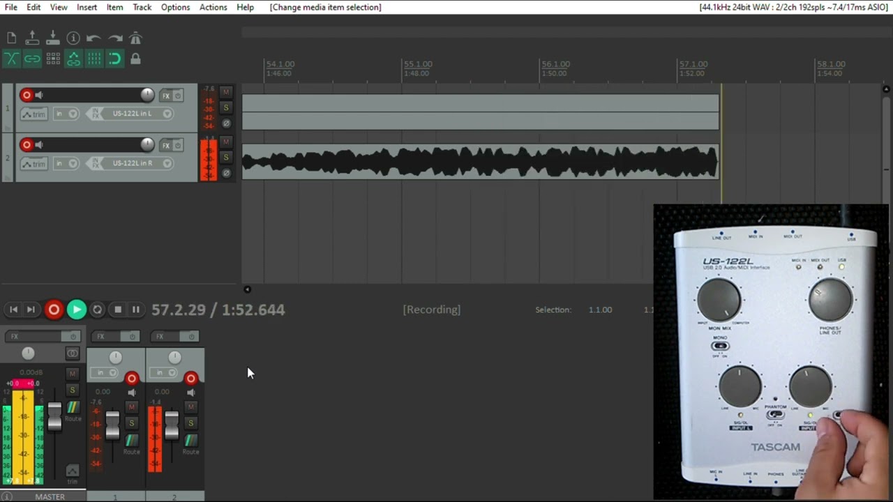 Tascam US-122L Test