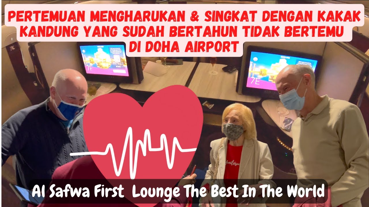 Pertemuan Mengharukan Dengan Kakak Kandung Yang Sudah Bertahun Tidak Bertemu Di Doha Airport