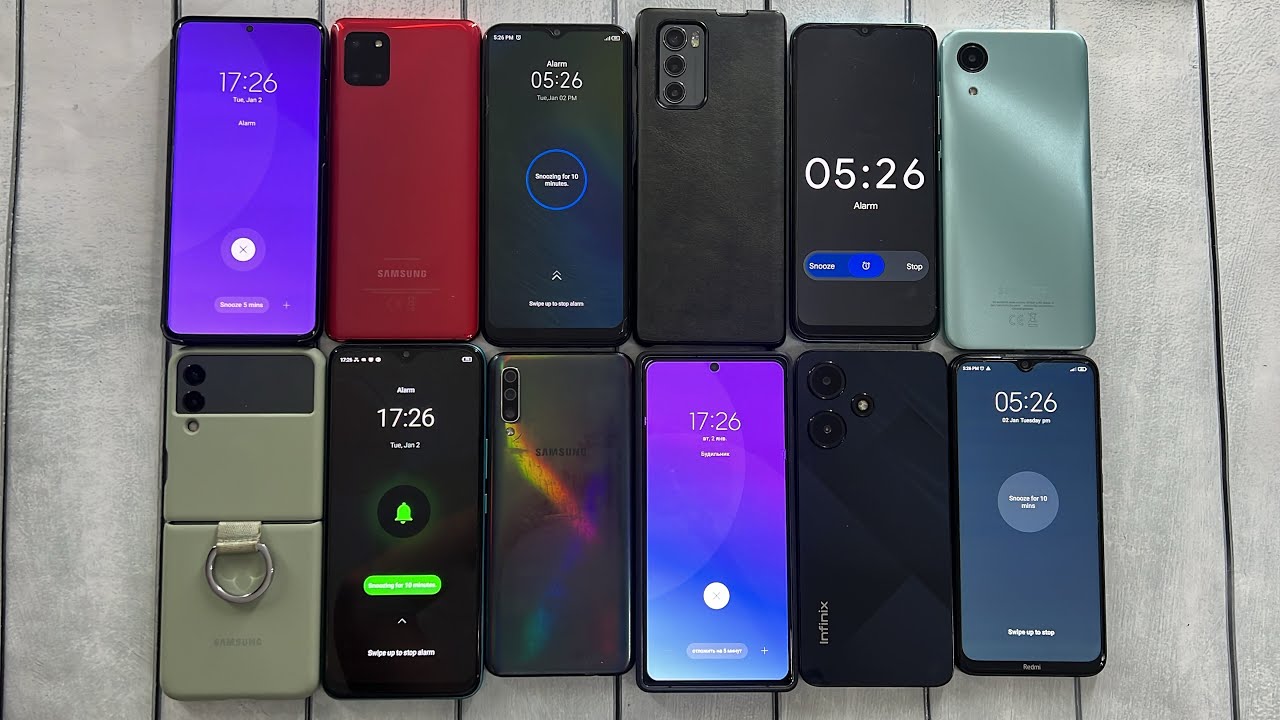 Alarm Clock 12 Phones & Samsung & Android & Redmi & Infinix & Spark & Realme