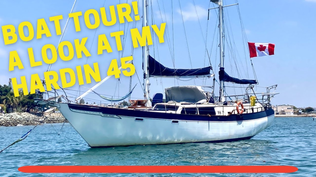Boat tour of my Hardin 45 ketch sailboat