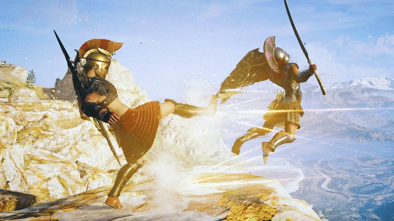 Assassin's Creed Odyssey - Spartan Kick Compilation