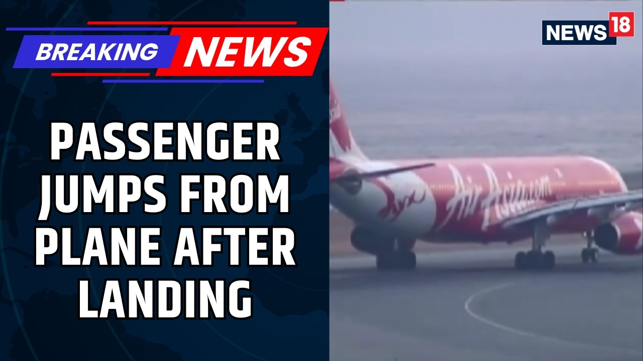 VIRAL INCIDENT: Flyer Jumps Off Air Arabia Plane After Opening Emergency Exit During Taxi | News18