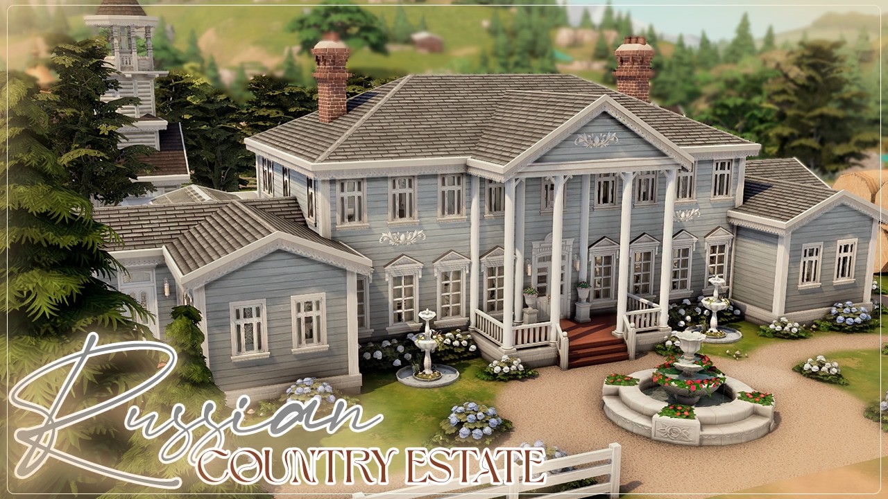 Русская деревенская усадьба 🪆| Симс 4: Строительство | The Sims 4: SpeedBuild | Russian Estate