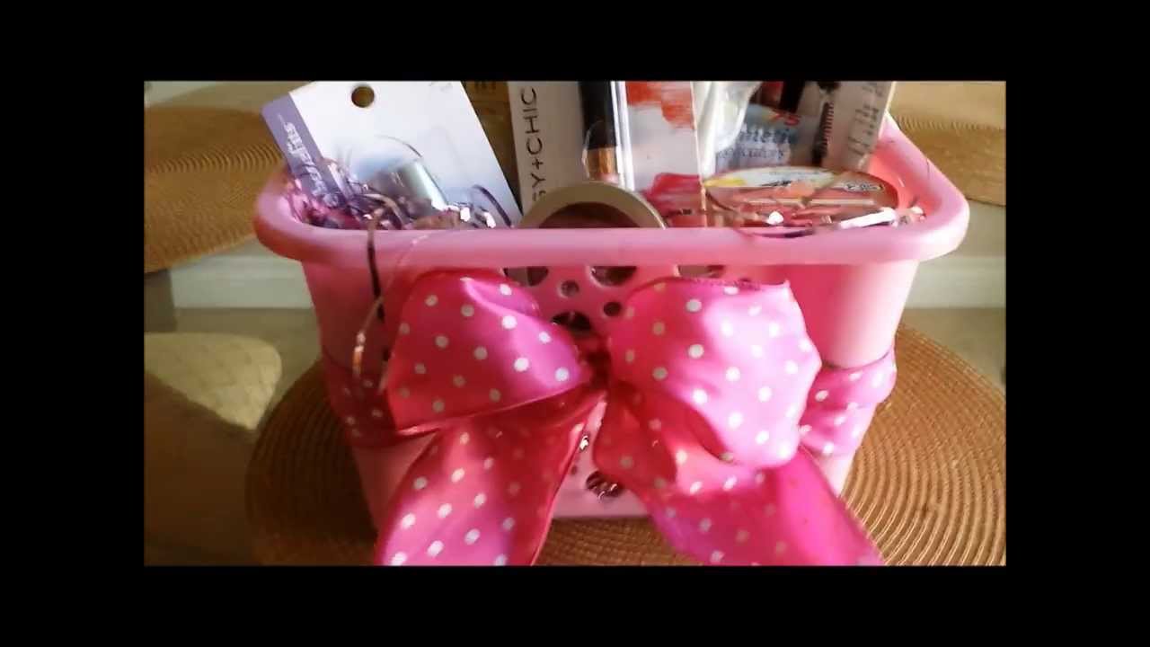 dollar tree haul and cute gift basket.