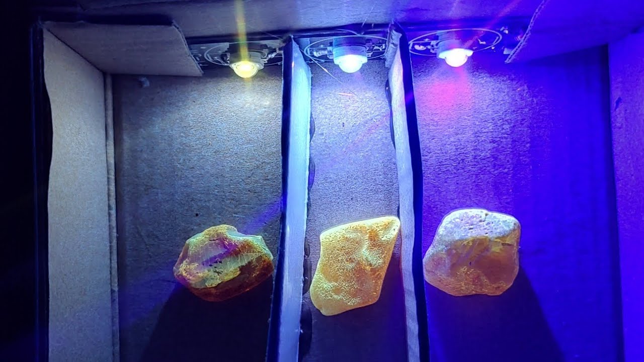 Test diod UV 365nm 395nm 410nm czyli poławianie bursztynu od warsztatu #uv #test