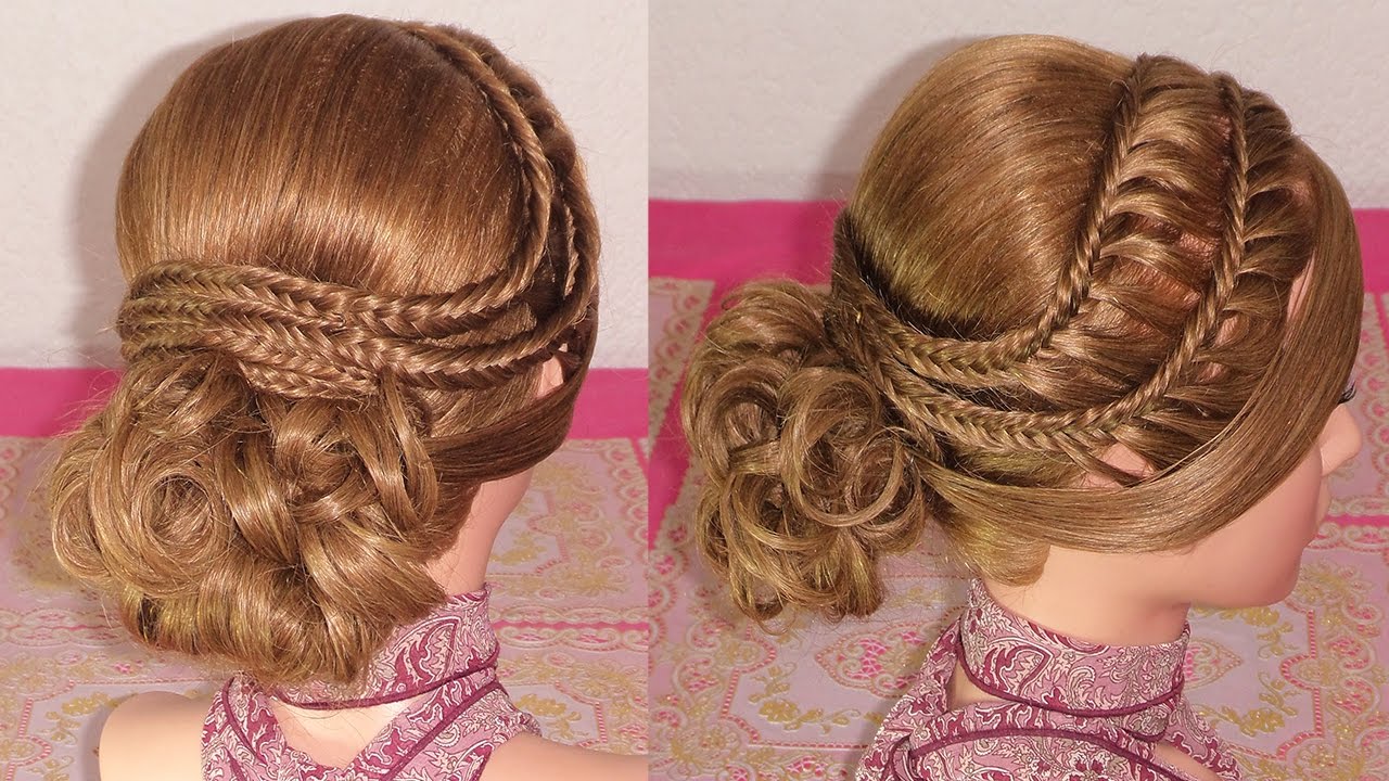 Peinado Recogido  Elegante  | Recogidos con trenzas | Recogidos faciles y bonitos