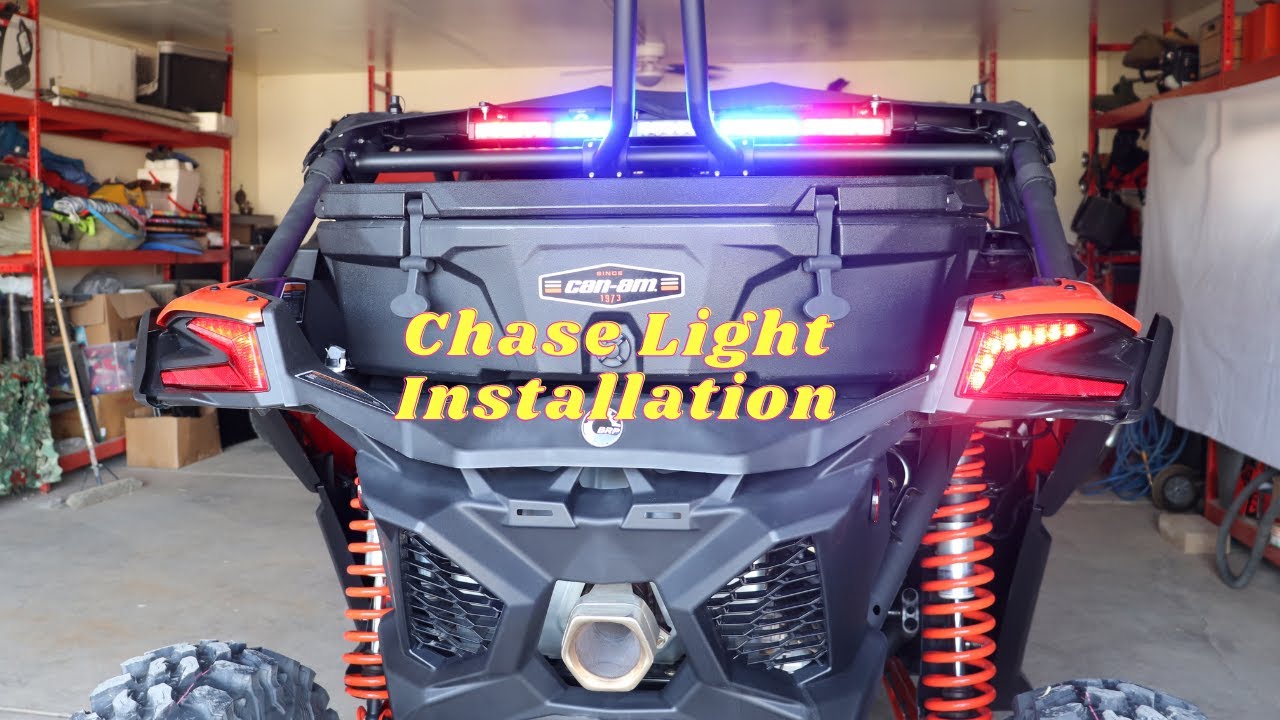 Chase Lights Installation-SXS Maverick X3