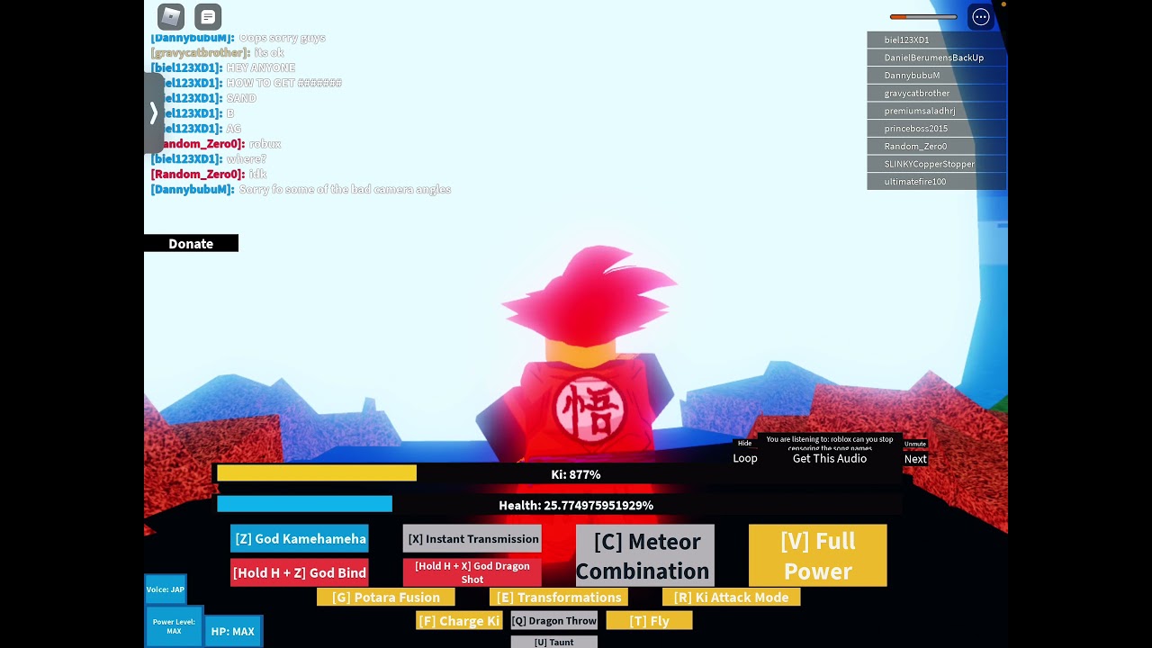 Dragon ball n on Roblox all forms showcase