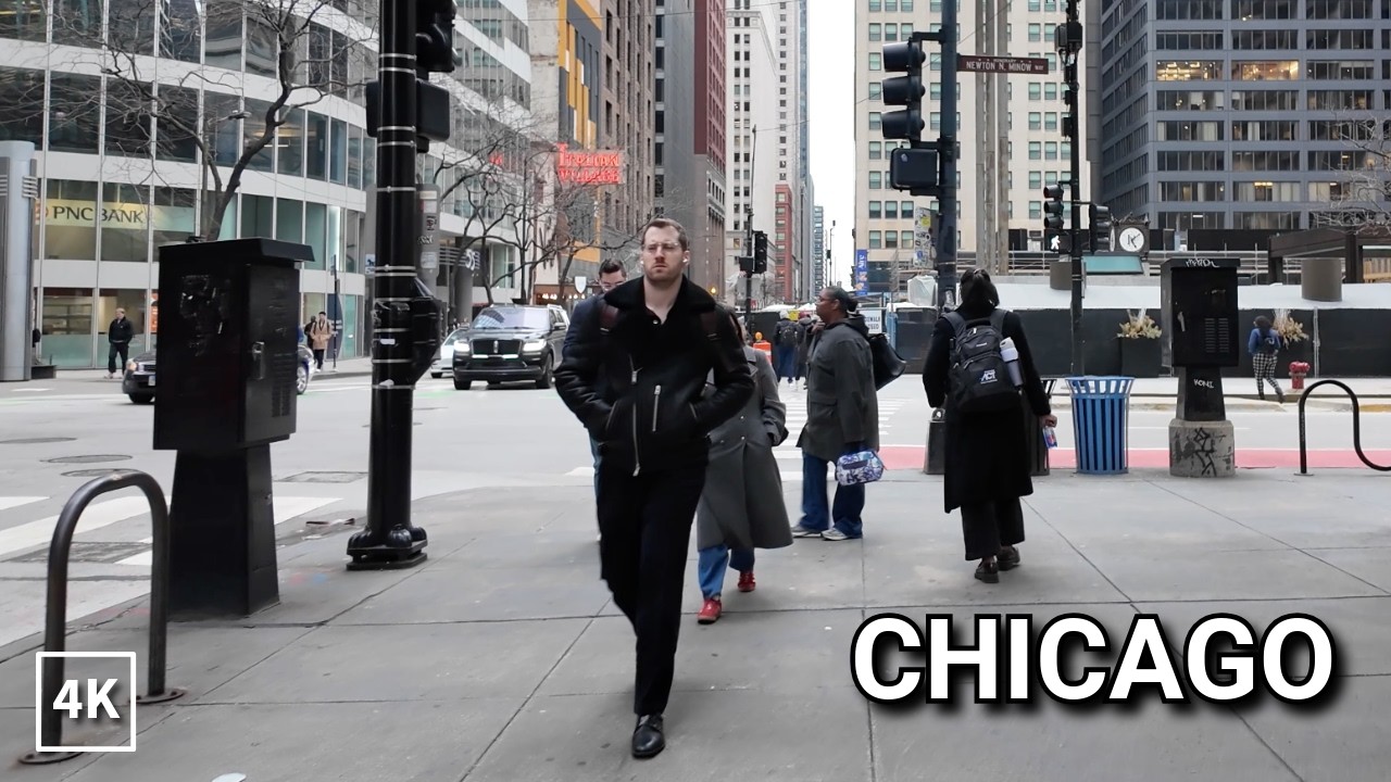 Chicago First Day Of April 2026 🌸 Spring Walking Tour On Sunday | April 1, 2026 | 4k City Sounds