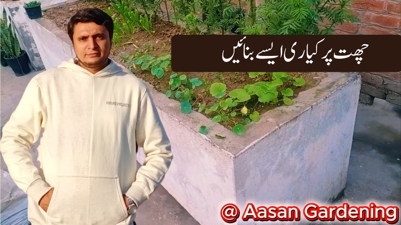 Ghar Ki Chhat Par Kyari Kaise Banayen | Rooftop Gardening for Beginners | Aasan Gardening