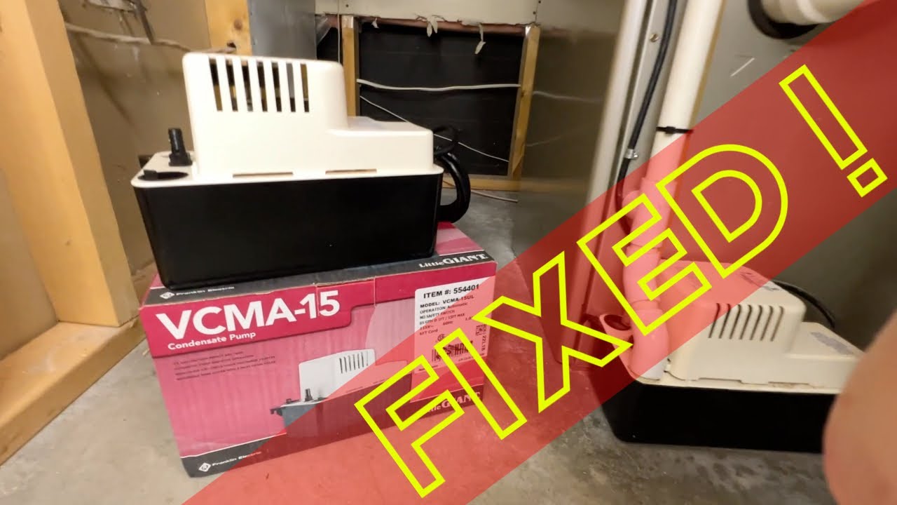 FURNACE / AIR CONDITIONER PUMP WON’T SHUT OFF - LITTLE GIANT 554401 FIX!