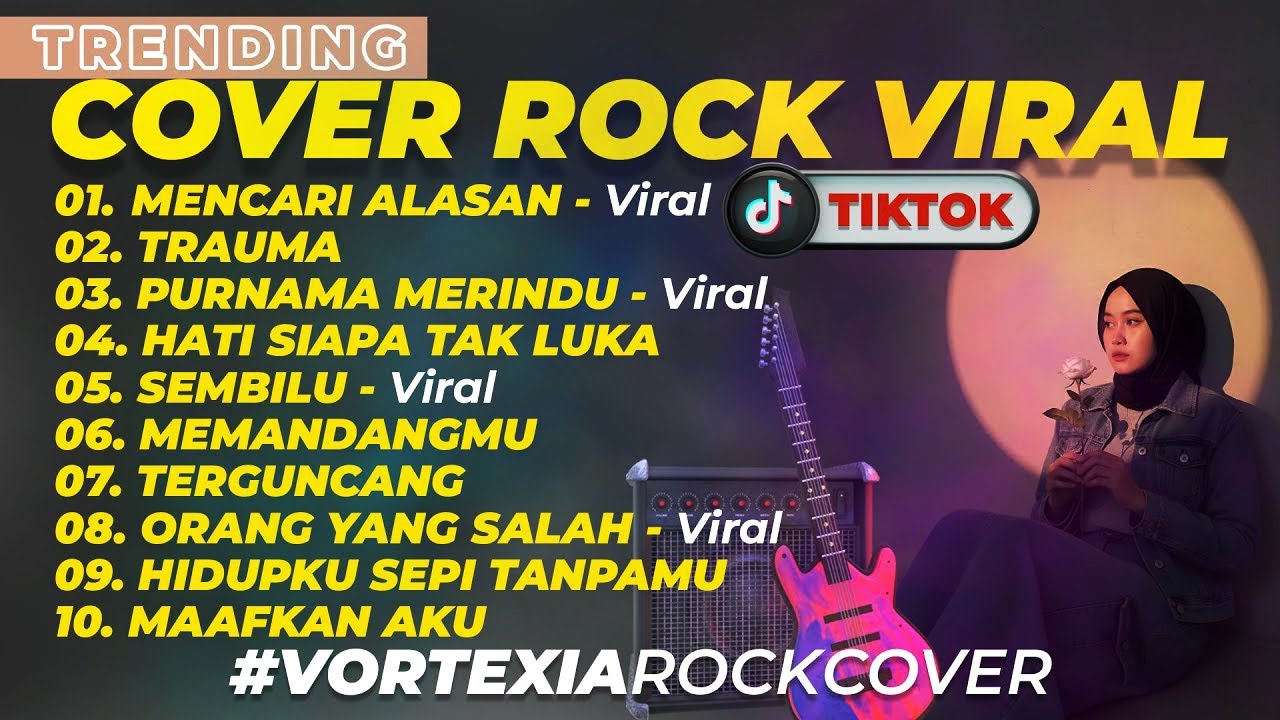 COVER ROCK TERPOPULER VORTEXIA || PURNAMA MERINDU - SEMBILU - BERLAYAR TAK BERTEPIAN - TERLENA