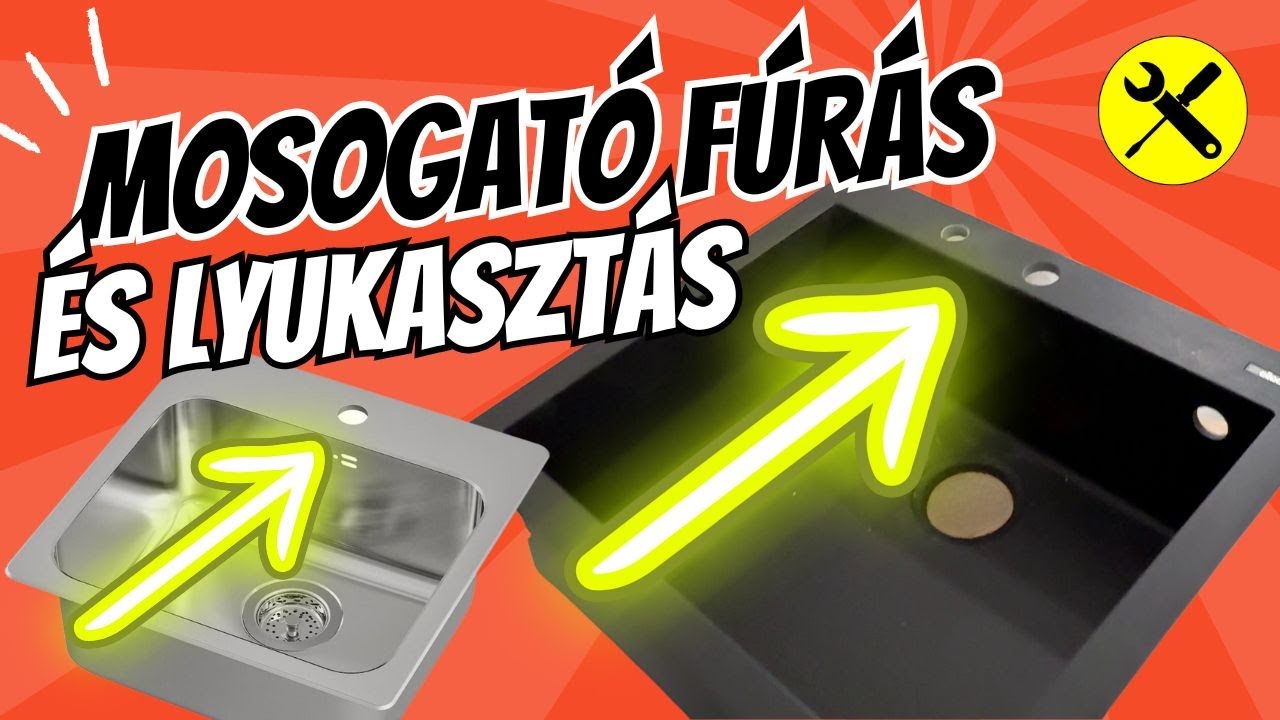 Mosogató fúrás és lyukasztás