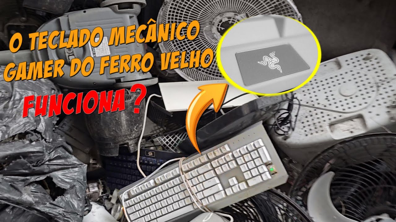 Teclados Mecânicos Gamer no Ferro Velho? Resolvi Testar!