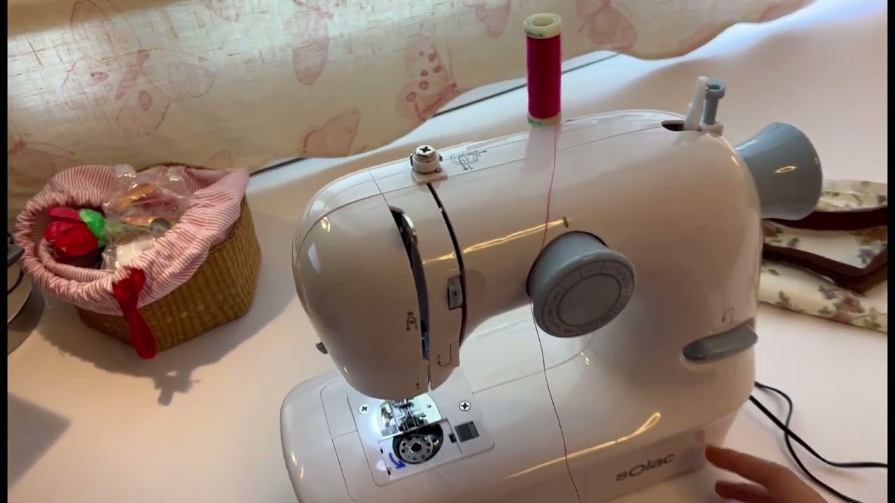 Preparando para Costura con M&aacute;quina de Coser Solac Cotton 12. Thread Solac Cotton Sewing Machine