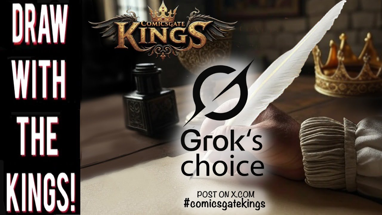COMICSGATE KINGS!  Let's Draw...whatever GROK tells us to draw!