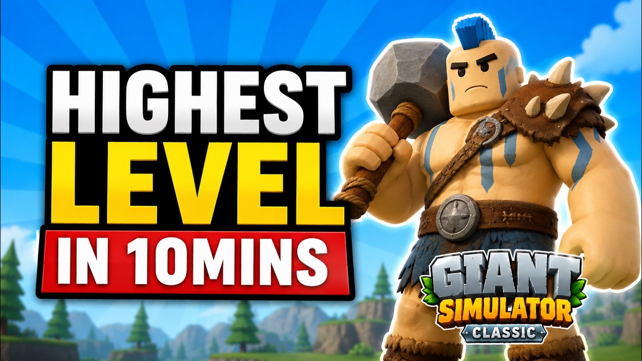HIGHEST LEVEL In 10 Minutes!! Roblox Giant Simulator 