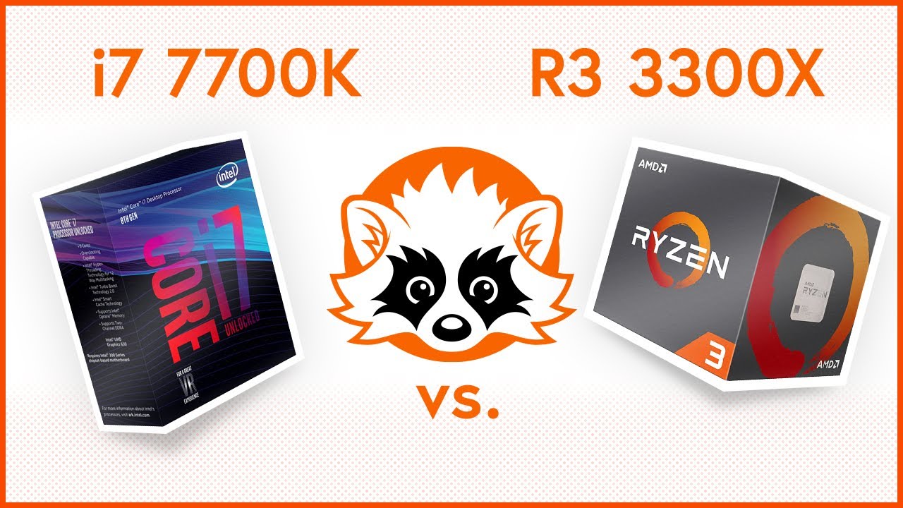 Intel i7 7700K vs. AMD Ryzen 3 3300X Gaming Benchmark Comparison 2020