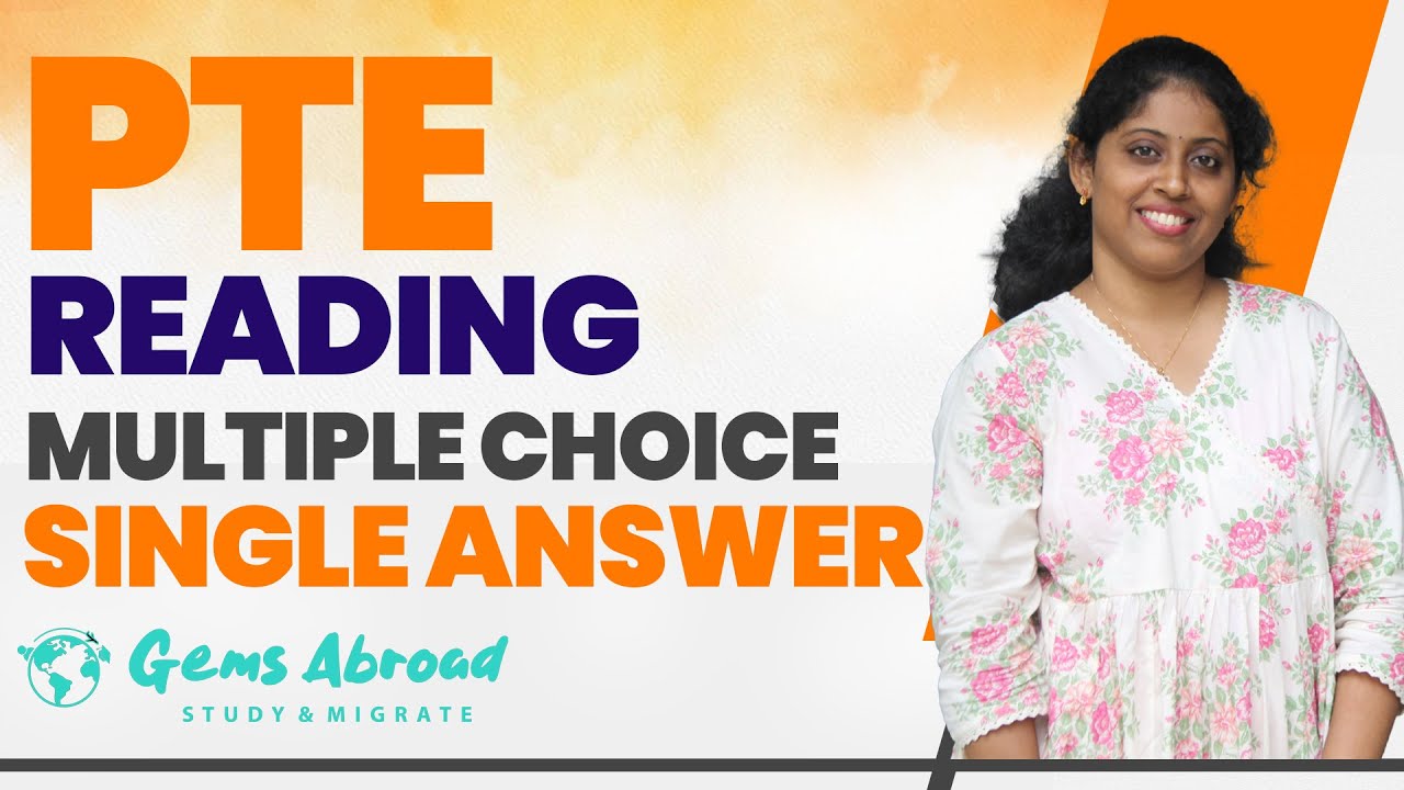 PTE reading Multiple choice , Single Answer| PTE Tips, Tricks & Strategies in Malayalam| GEMS ABROAD