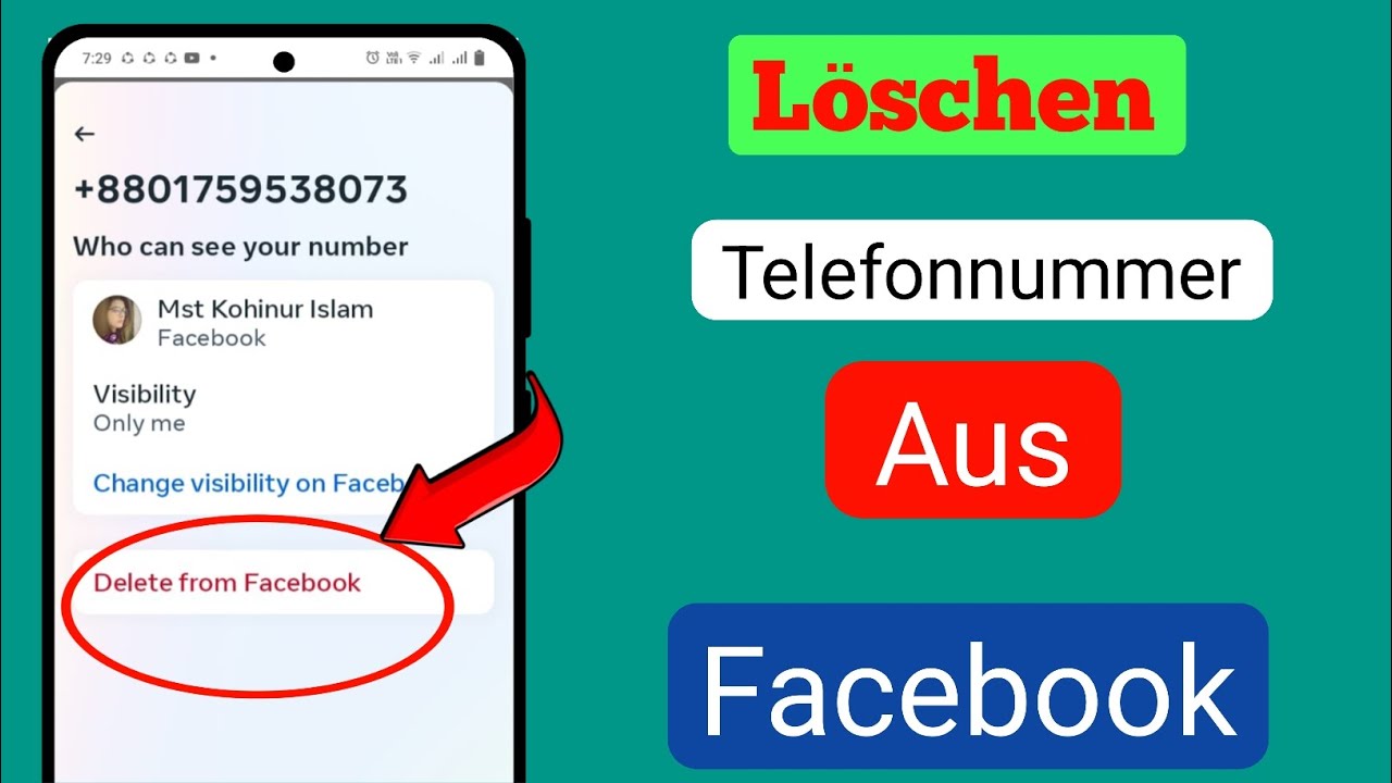 So entfernen Sie eine Telefonnummer aus Facebook || Telefonnummer aus Facebook l&ouml;schen
