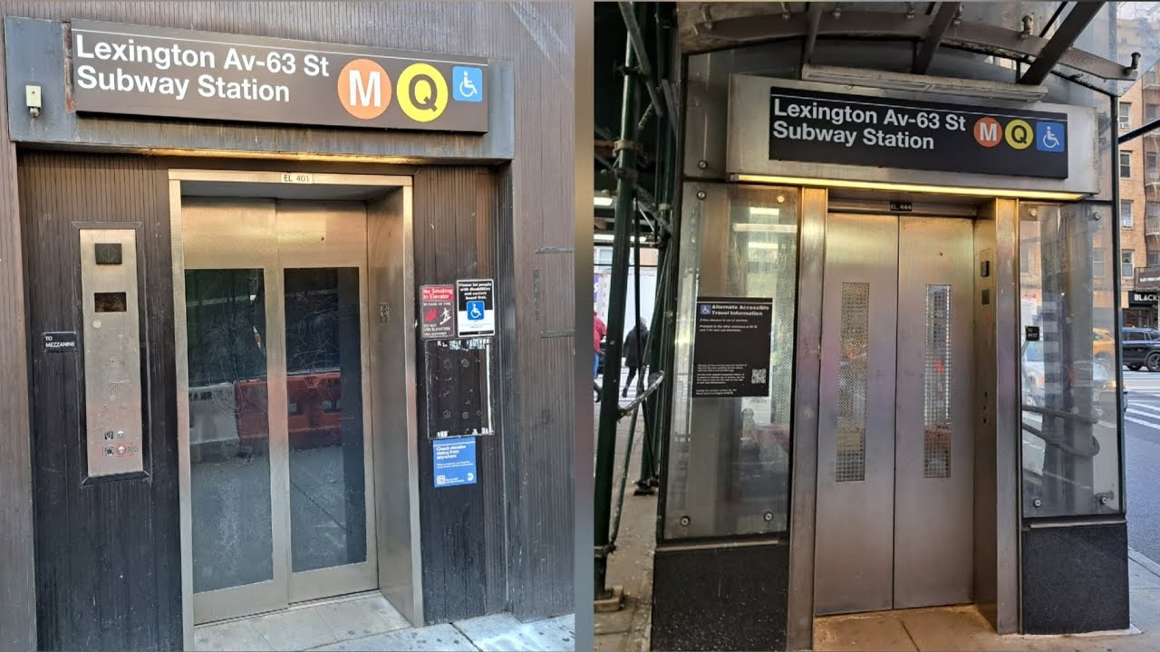 Elevators At Lexington Ave-63rd Street Station (F) (Q) Trains 