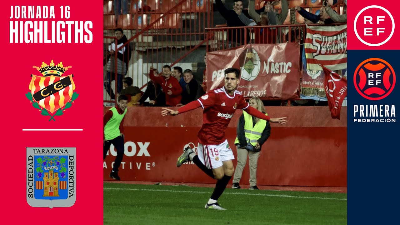 Resumen #PrimeraFederación | Gimnàstic de Tarragona 2-1 SD Tarazona | Jornada 16, Grupo 1