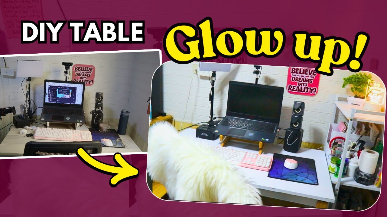 DIY Table Makeover with Lagari (SAW)?!  | Homebased Mom Workstation Glow-Up✨