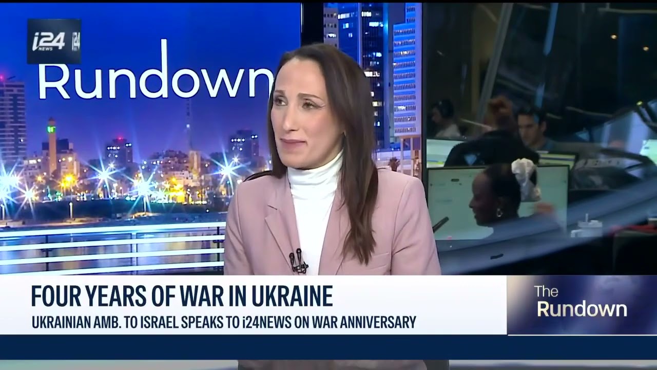 i24NEWS rozmawia z ambasadorem Ukrainy w Izraelu z okazji 4. rocznicy wojny