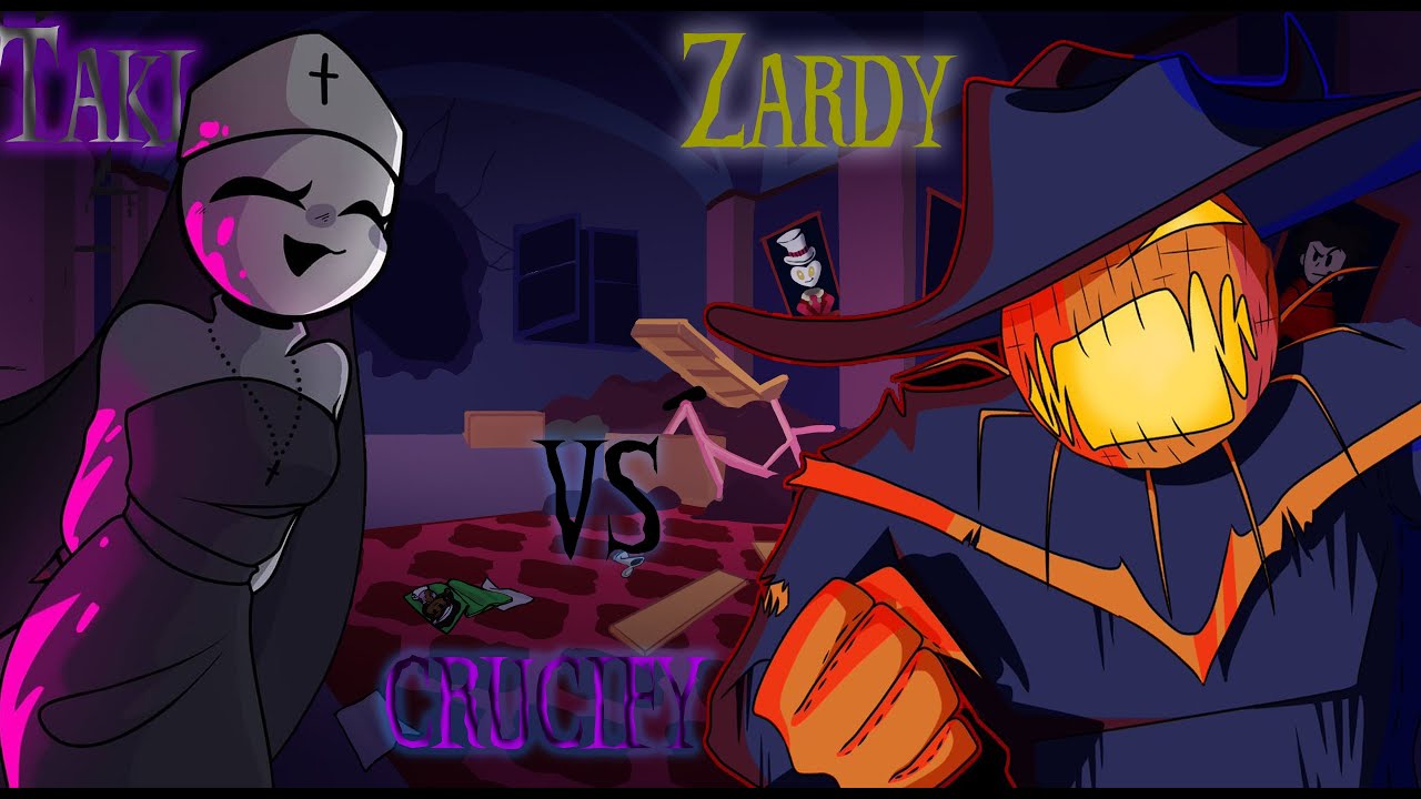 Friday Night Funkin - Crucify, but Zardy Tracked Taki Down