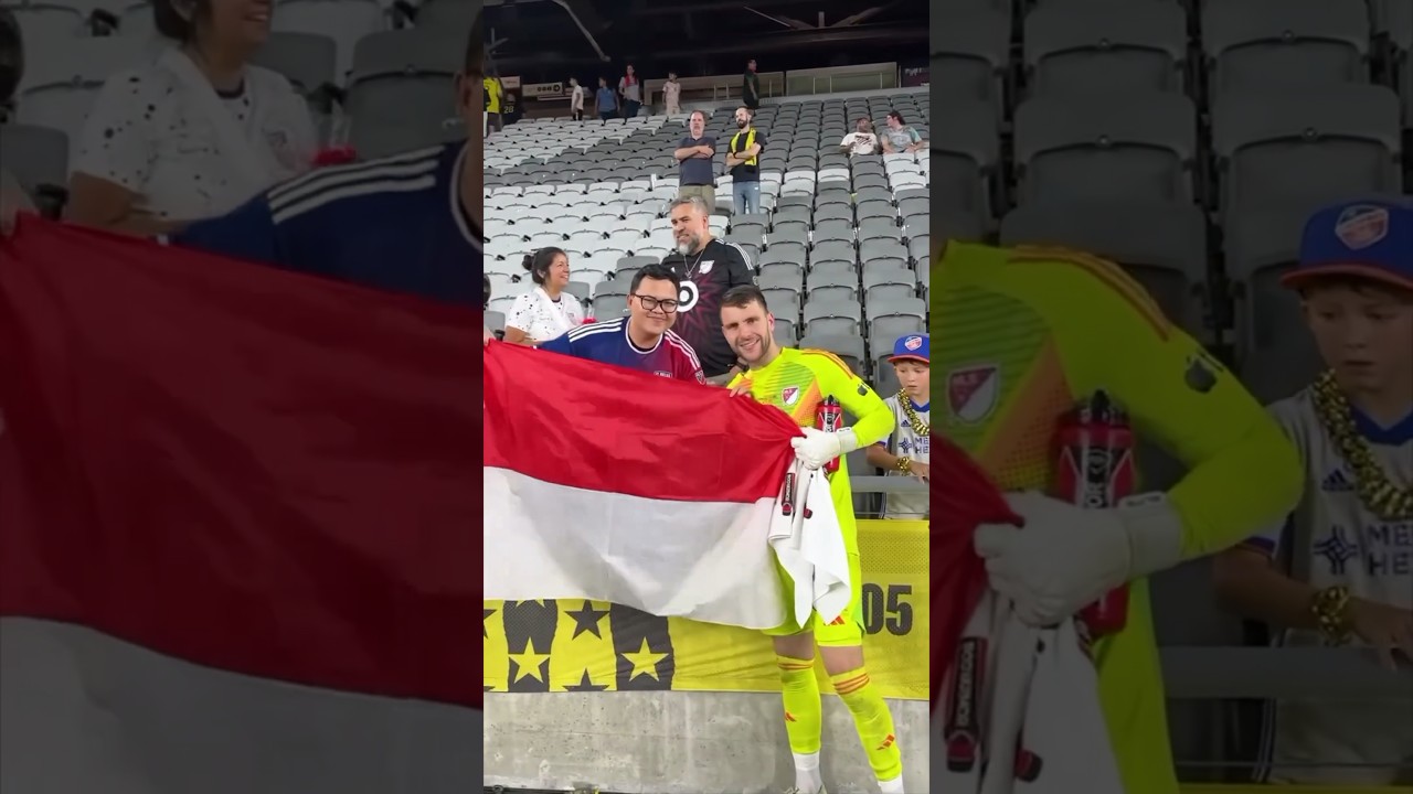 Maarten Paes repping Indonesia at the MLS All-Star Game 🇮🇩
