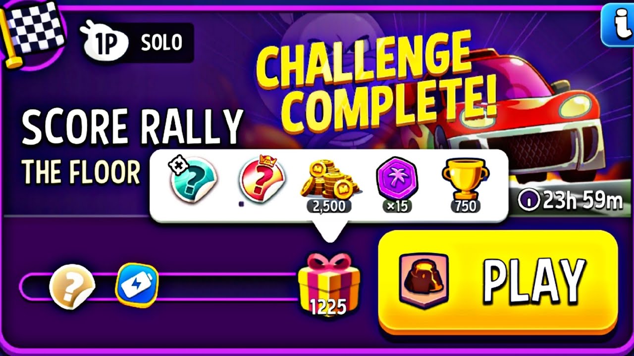 the floor is lava score rally solo challenge | very easy challenge | lava score rally 