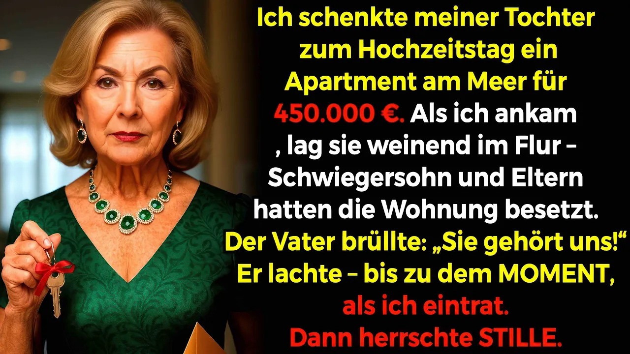 Ich schenkte meiner Tochter eine Wohnung für 450 000 €  Als ich ankam, meine Tochter…
