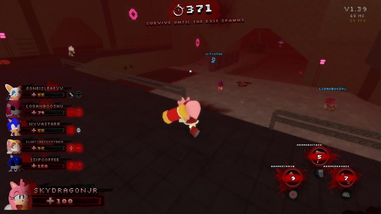 Roblox Sonic.EXE The Eclipsed Disaster Gameplay as Amy