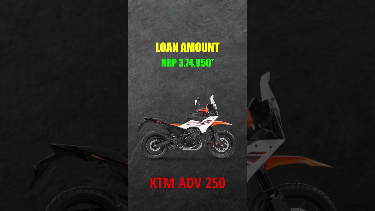 KTM Adventure 250 EMI in Nepal | KTM 250 Adventure EMI Calculation | BikeInfoNepal  #bikeinfonepal