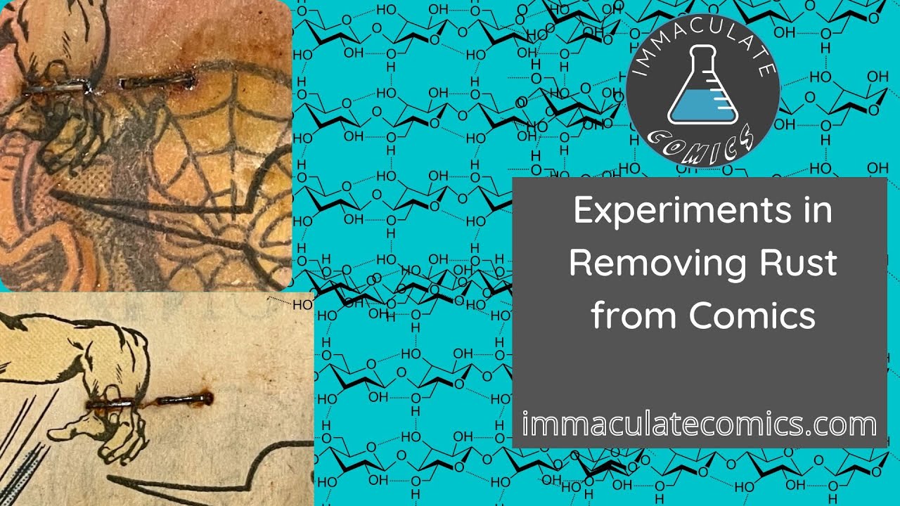 Rust removal from comic book paper Part I