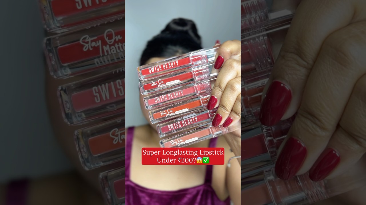 NEW Swiss Beauty Stay On Matte Lipstick Swatches 
