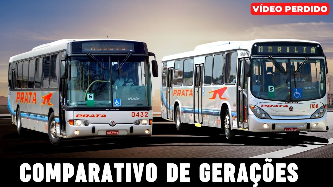QUEM LEVA? GERAÇÕES DE DIFERENTES DO MARCOPOLO VIALE | COMPARANDO ÔNIBUS DO EXPRESSO DE PRATA