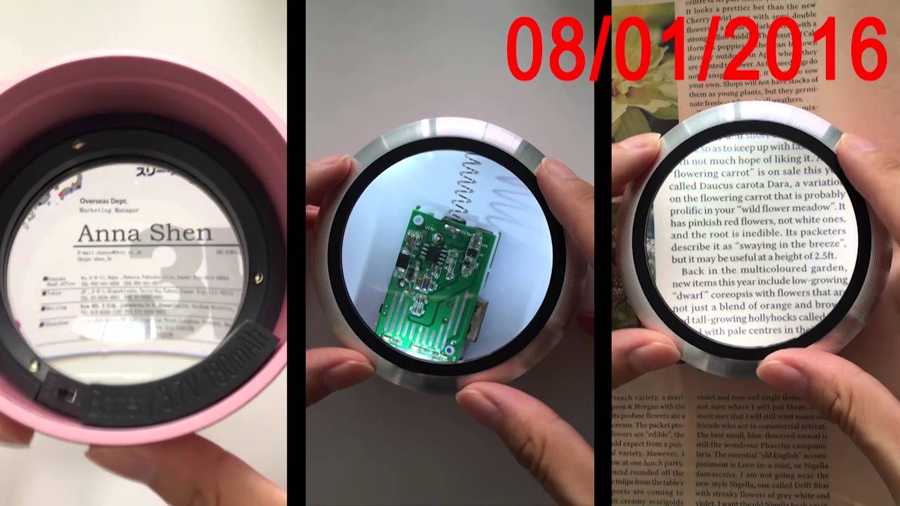 Popular brand in Japan--[smolia] LED magnifier, smolia拡大鏡、smolia확대경