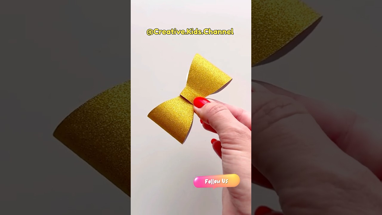 Simple DIY Paper Bow  🎀