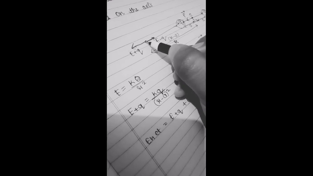 Expression for electric field at a point on the axial line of an electric dipole #class12 #boardexam