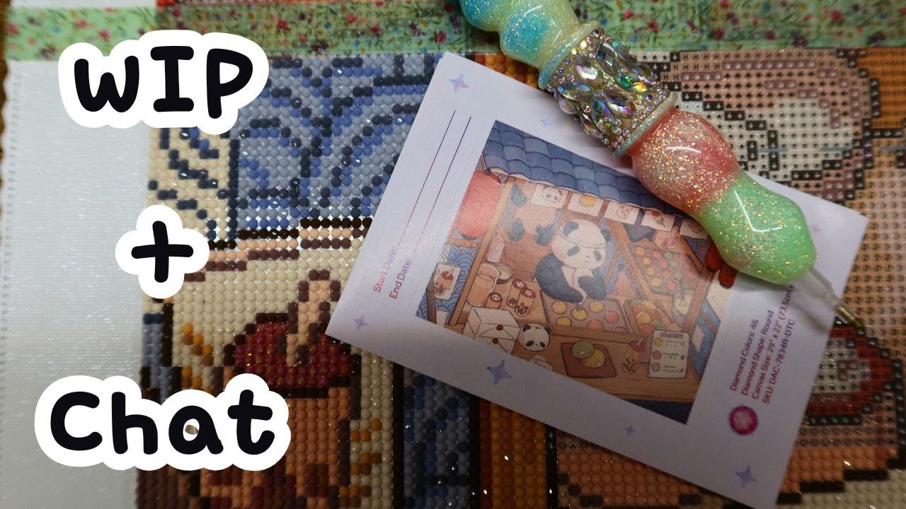 new year, same diamond painting rambles | wip + chat #103!