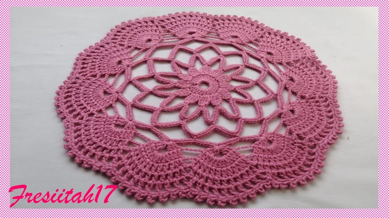 Tejer tapete a crochet super fácil (diámetro aprox. 30 cm - 13 hileras)