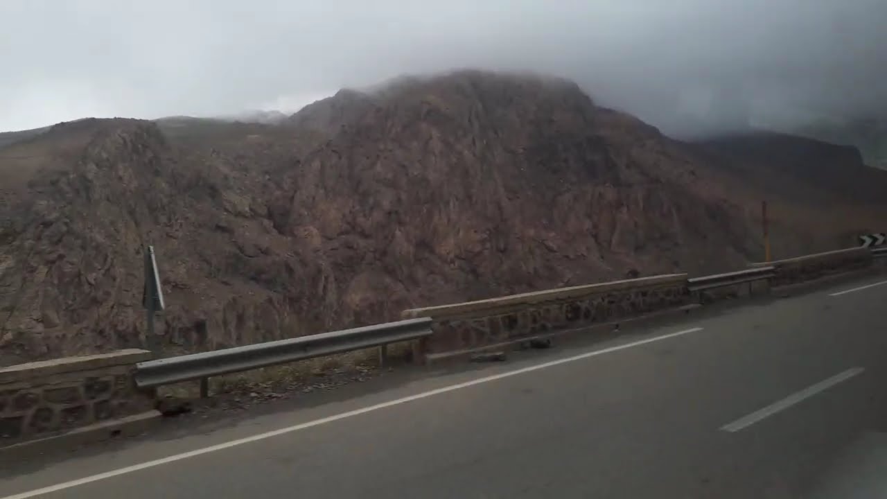 Driving through the Atlas Mountains - Desert of Morocco - LIVE footage