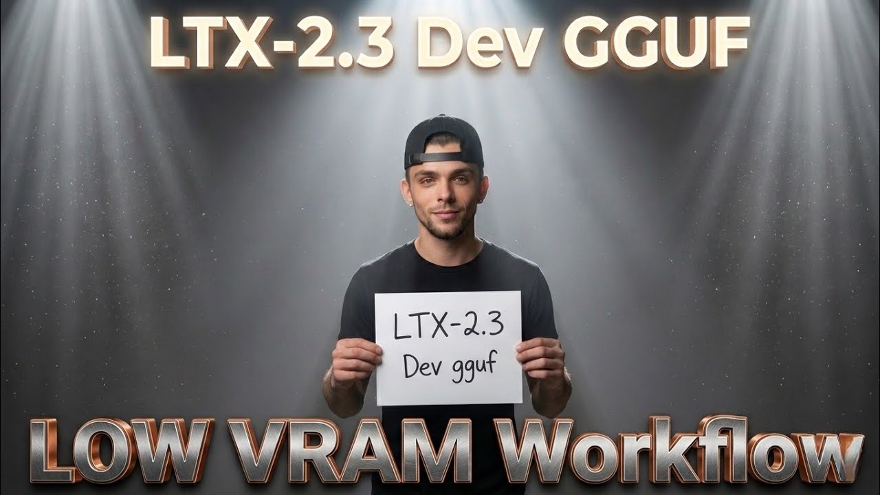 LTX-2.3 Dev GGUF | LOW VRAM Workflow