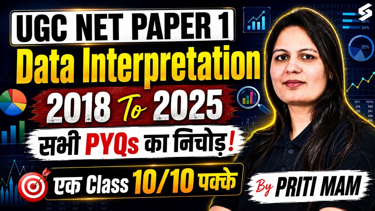 UGC NET Paper 1 | Data Interpretation UGC NET Paper 1 | Data Interpretation For UGC NET PYQ By Priti