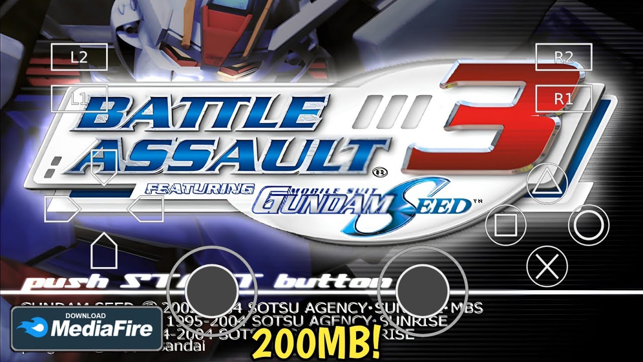 Game Battle Assault 3 Featuring Gundam Seed PS2 Android Offline