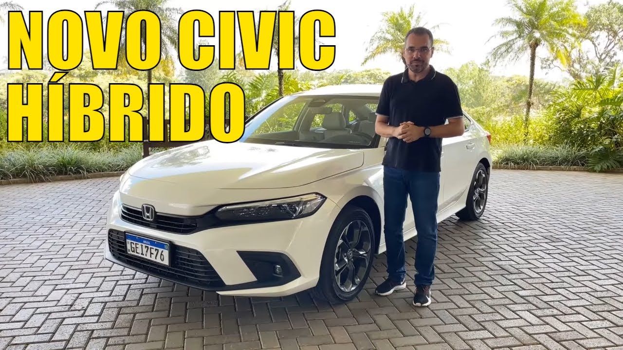 Novo Honda Civic 2023 - Híbrido, anda mais que o antigo e faz 20 km/l