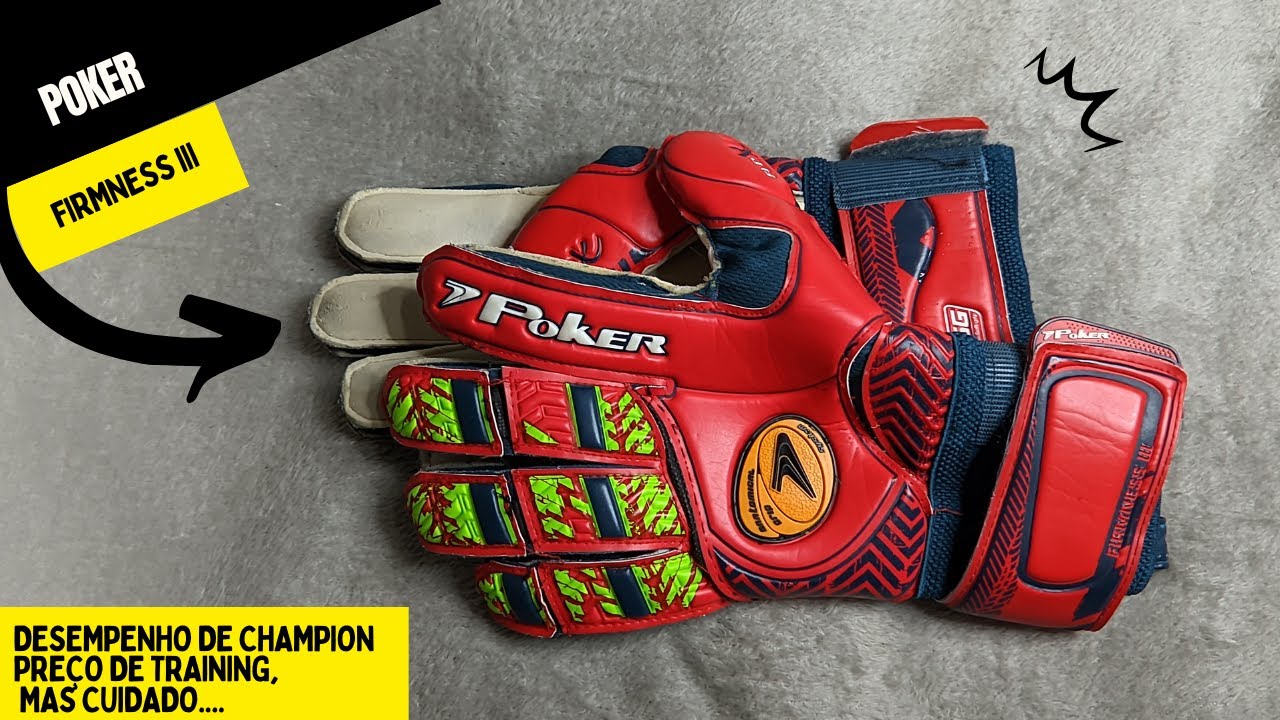 Luva de Goleiro Poker Firmness 3 Teste e Review