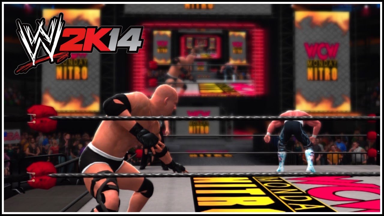 WWE 2K14 - Goldberg vs Hollywood Hogan In The WCW Nitro Arena